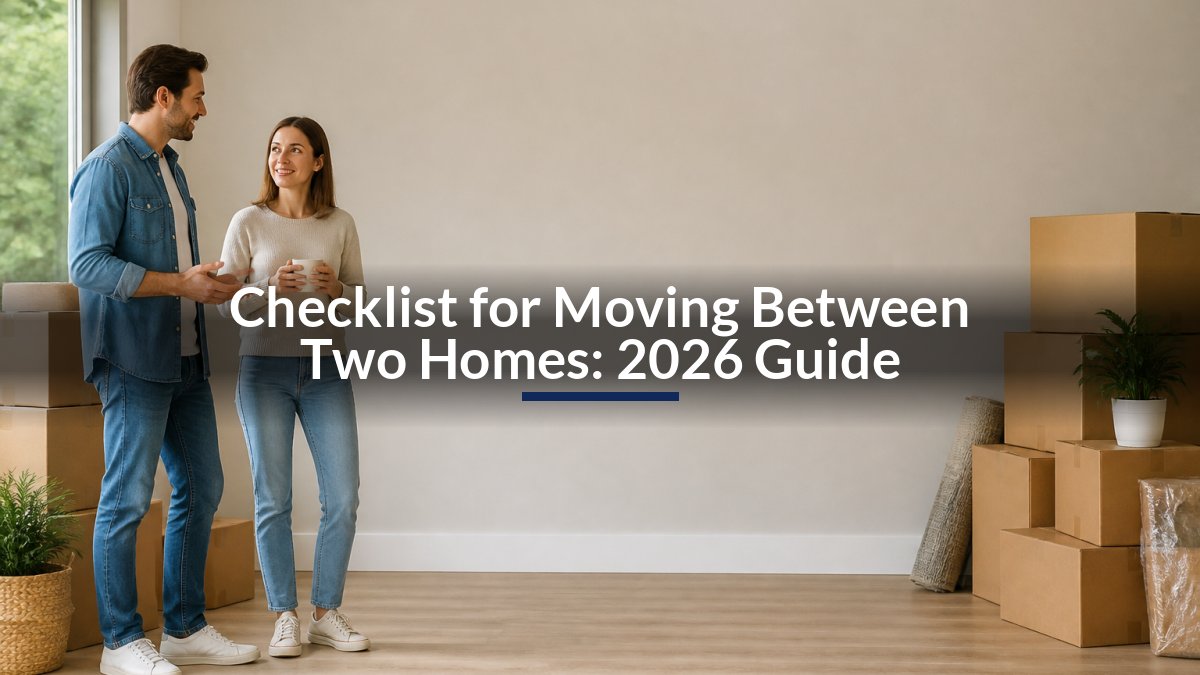 Checklist for Moving Between Two Homes: 2026 Guide