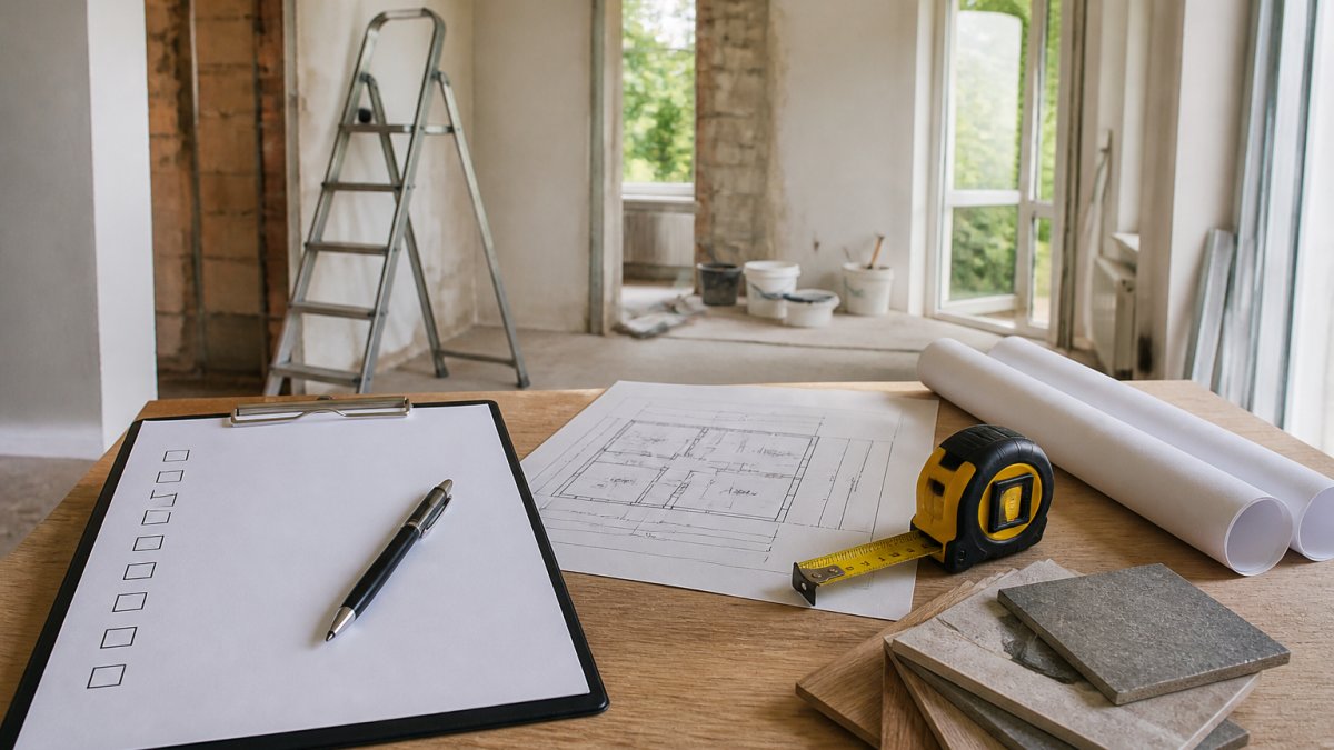 Checklist voor eerste grote totaalrenovatie