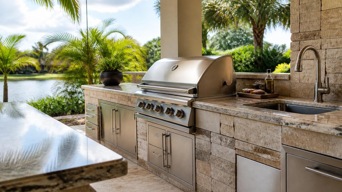 Choose Outdoor Kitchen Materials for Florida Climate