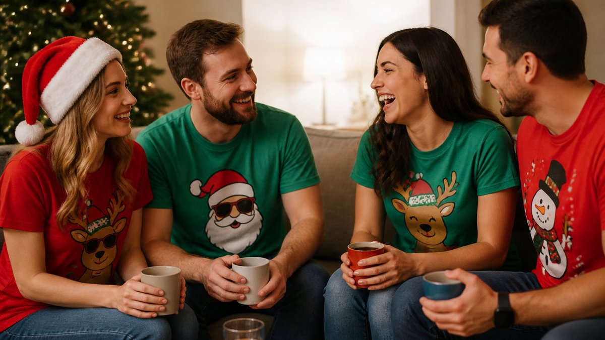 Christmas Graphic Tees for Holiday Parties: Funny & Festive