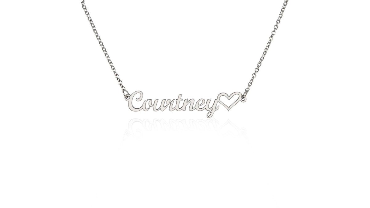 Classic Heart Style Name Necklace
