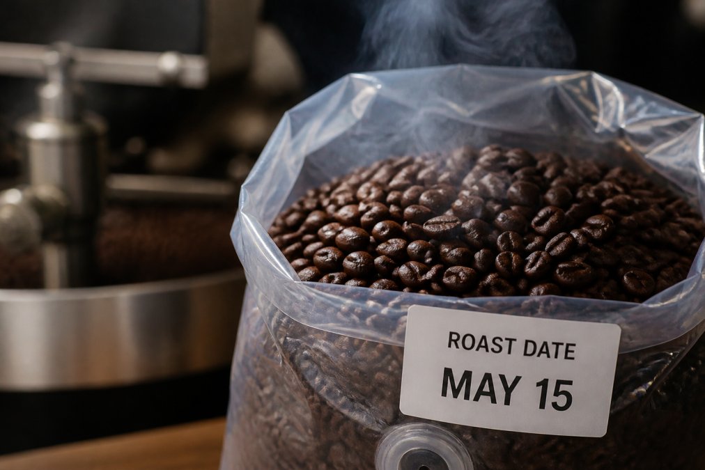 Professional illustration showing coffee pods vs whole bean