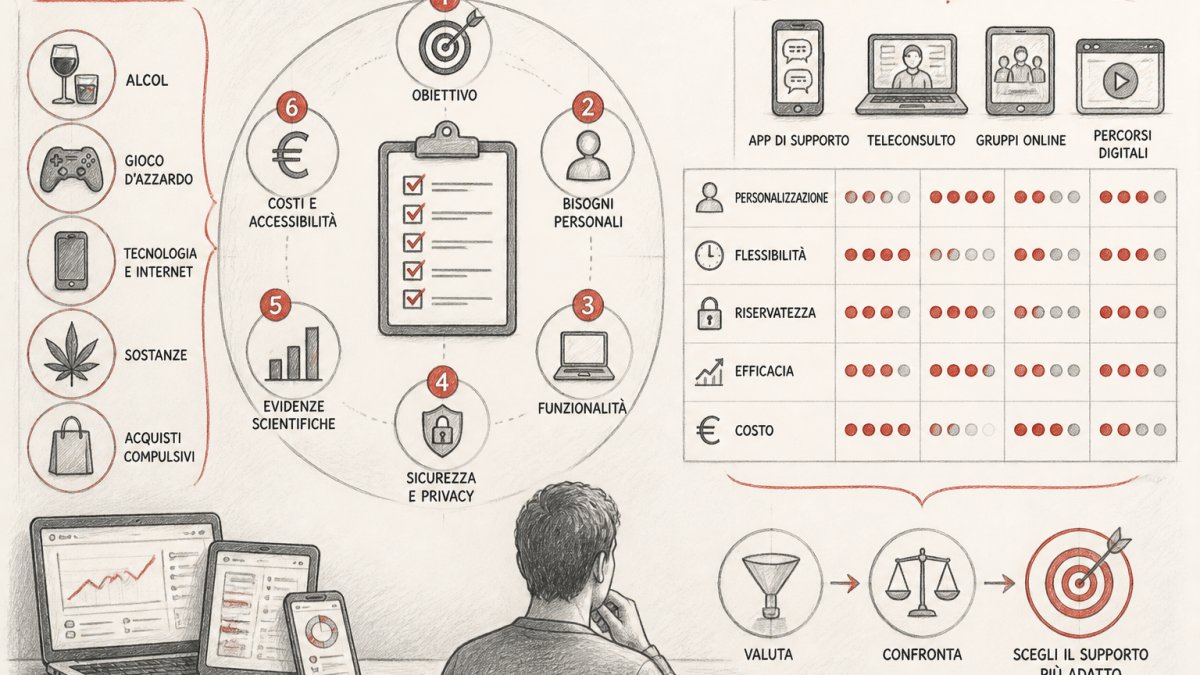 Come scegliere un supporto digitale per le dipendenze