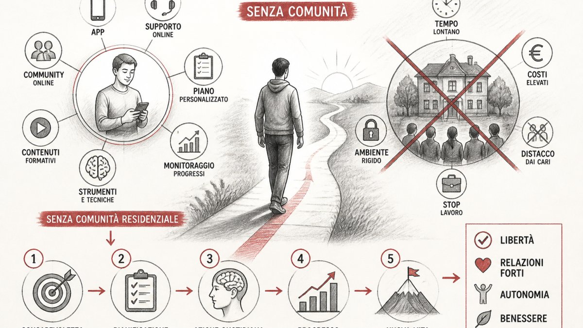 Come superare dipendenza senza comunità: guida pratica