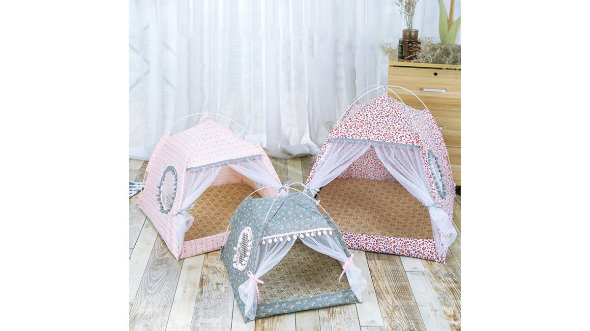 Comfy Calming Pet Tent Bed for Small Dogs and Cats