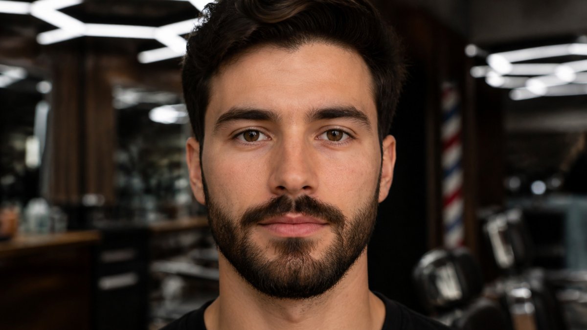 Schéma identifiant les proportions du visage pour choisir le style de barbe selon forme visage idéal.
