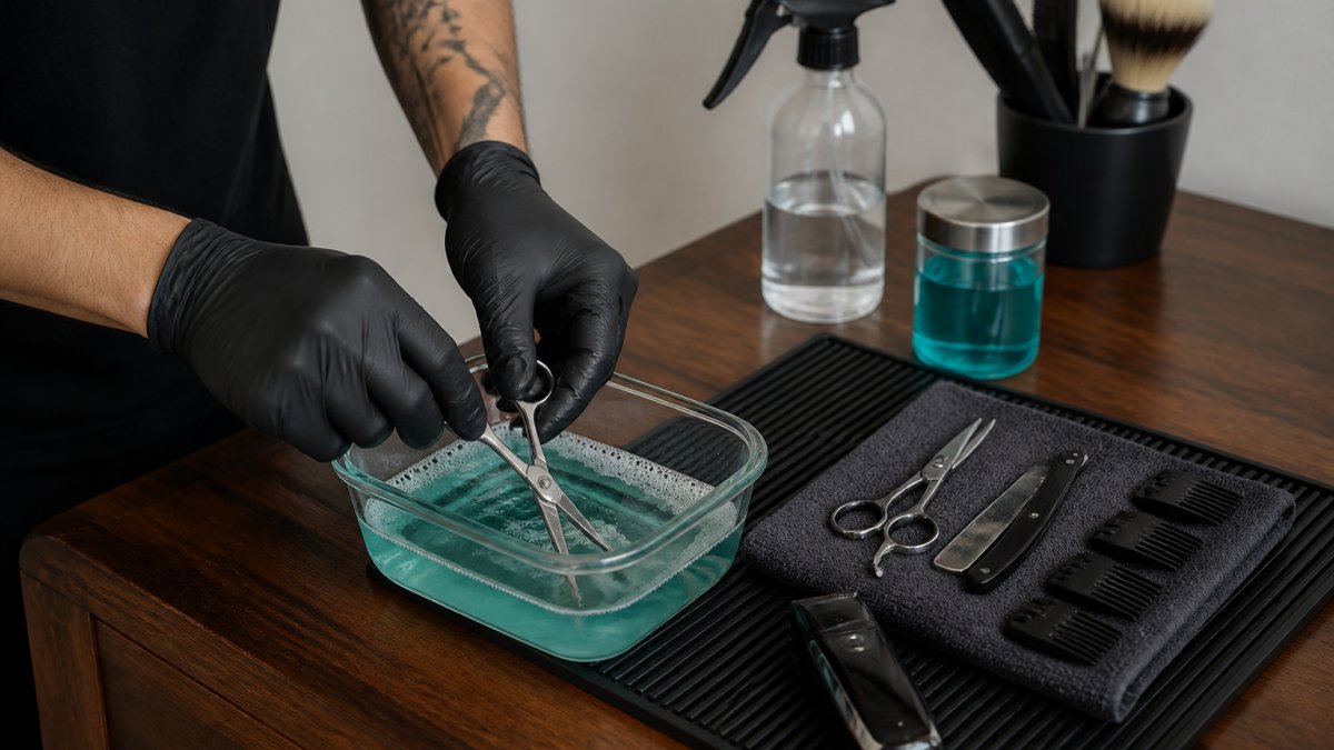 Comment désinfecter ses outils de barbier à la maison