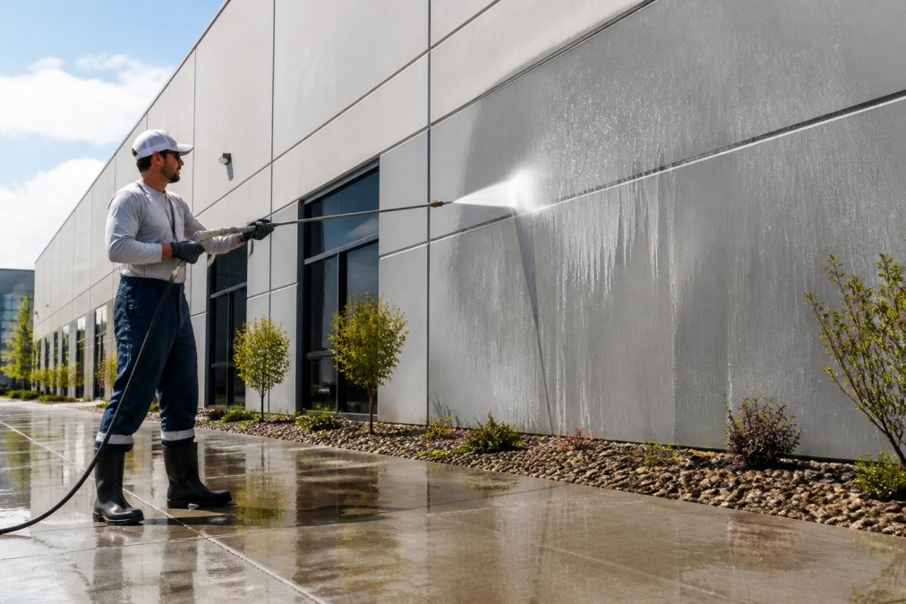 Commercial Building Exterior Pressure Wash Guide