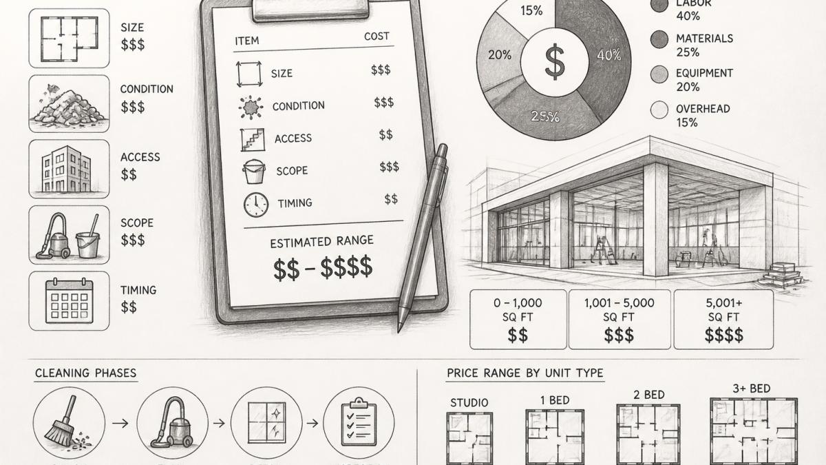 Commercial Construction Cleaning Pricing Guide 2026