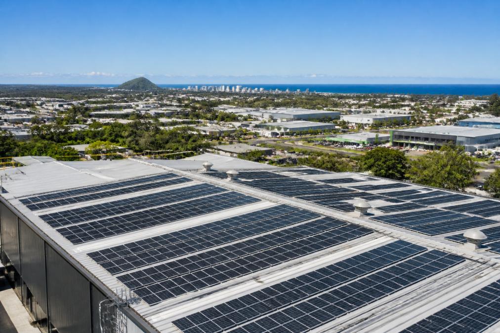 Professional illustration showing Aerial, Sunshine Coast for commercial solar installation