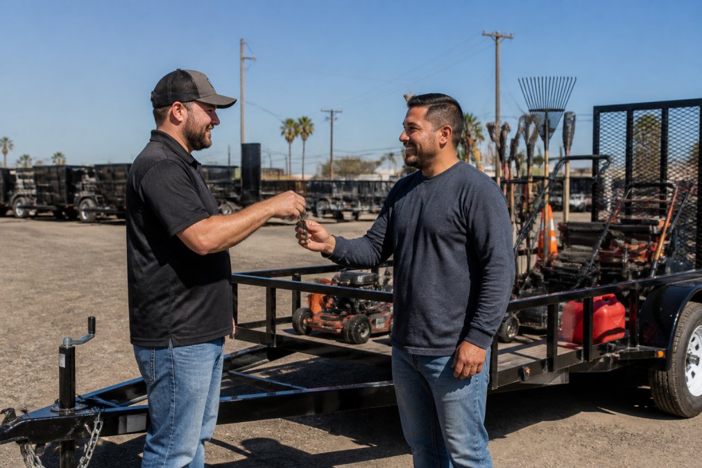 Software tools interface for Bakersfield for commercial trailer rental
