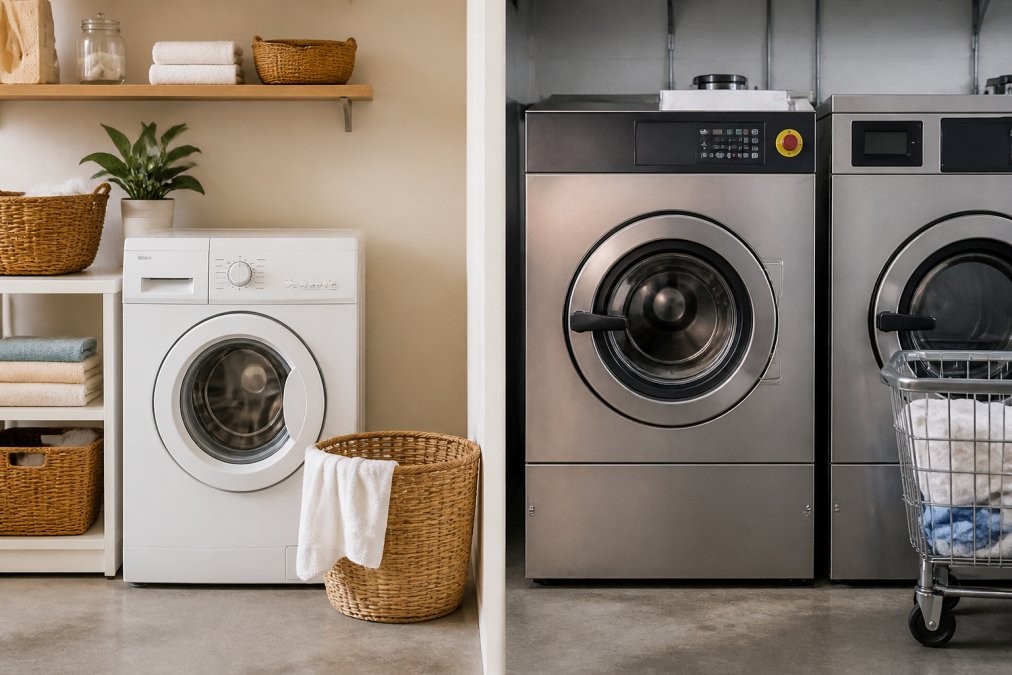 Commercial vs Residential Laundry for Small Businesses