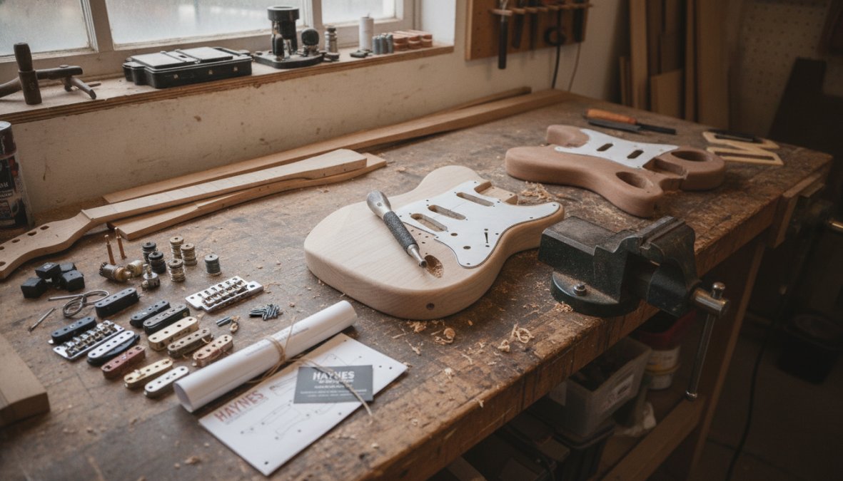 Software tools interface for luthier's and workbench and guitar concepts for commission custom electric guitar uk