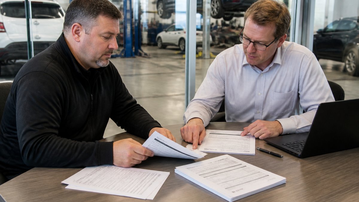 Process map showing how a dealership contracts audit identifies recurring financial leaks in vendor invoices