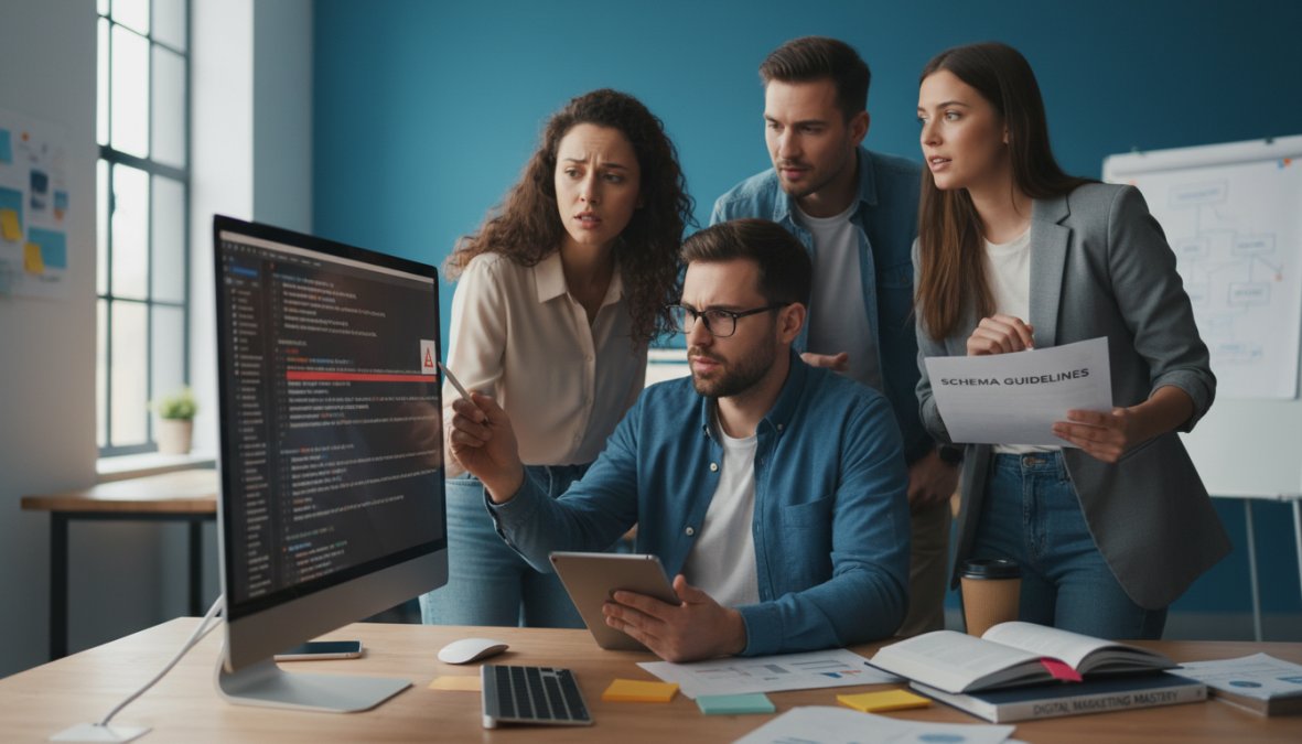 An example of a product page incorrectly marked up with Article schema