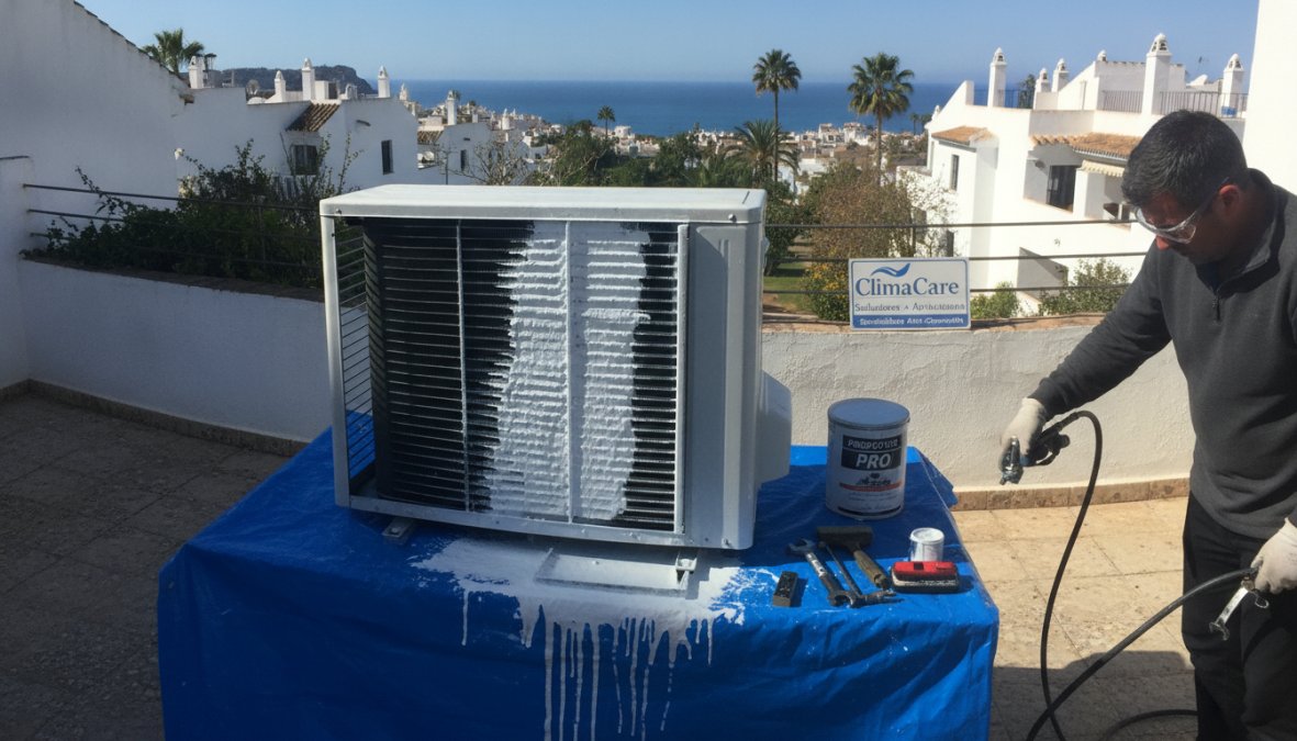 Cómo evitar corrosión aire acondicionado Costa del Sol