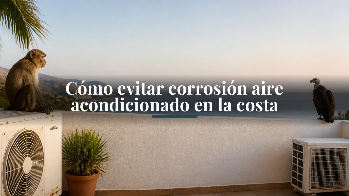 Cómo evitar corrosión aire acondicionado en la costa