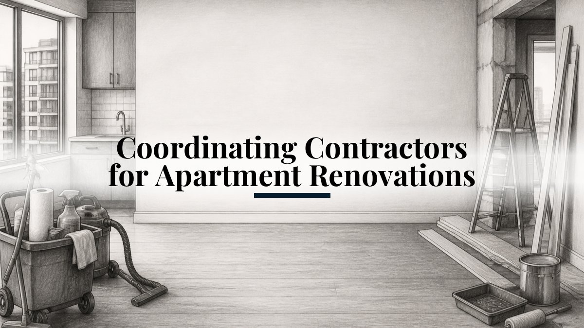 Coordinating Contractors for Apartment Renovations