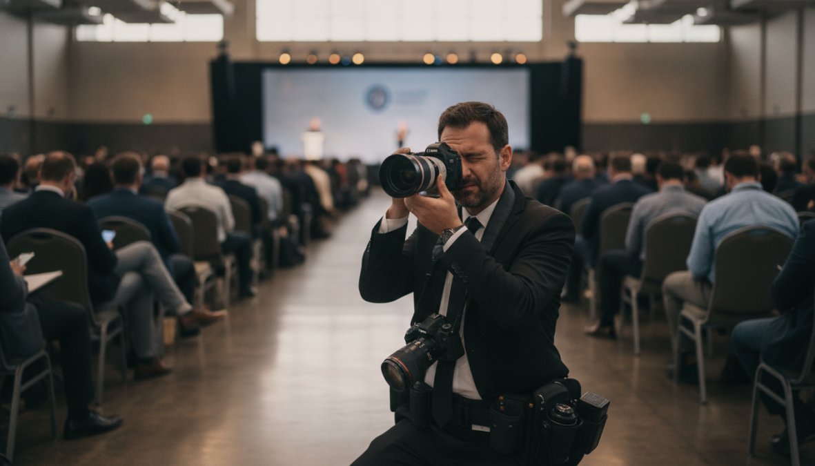 Expert tips illustration for Professional for corporate conference photography
