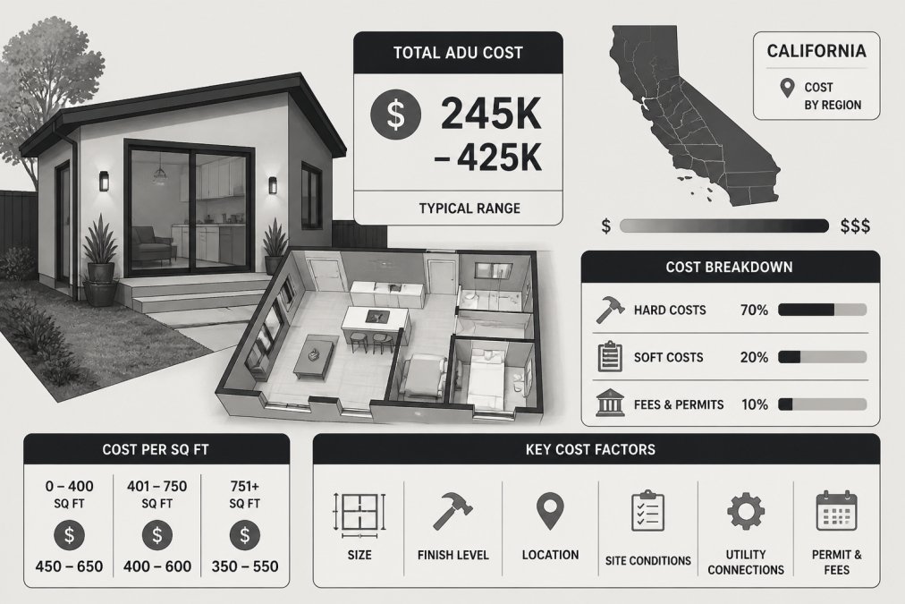 Cost of ADU Construction in California: 2026 Guide