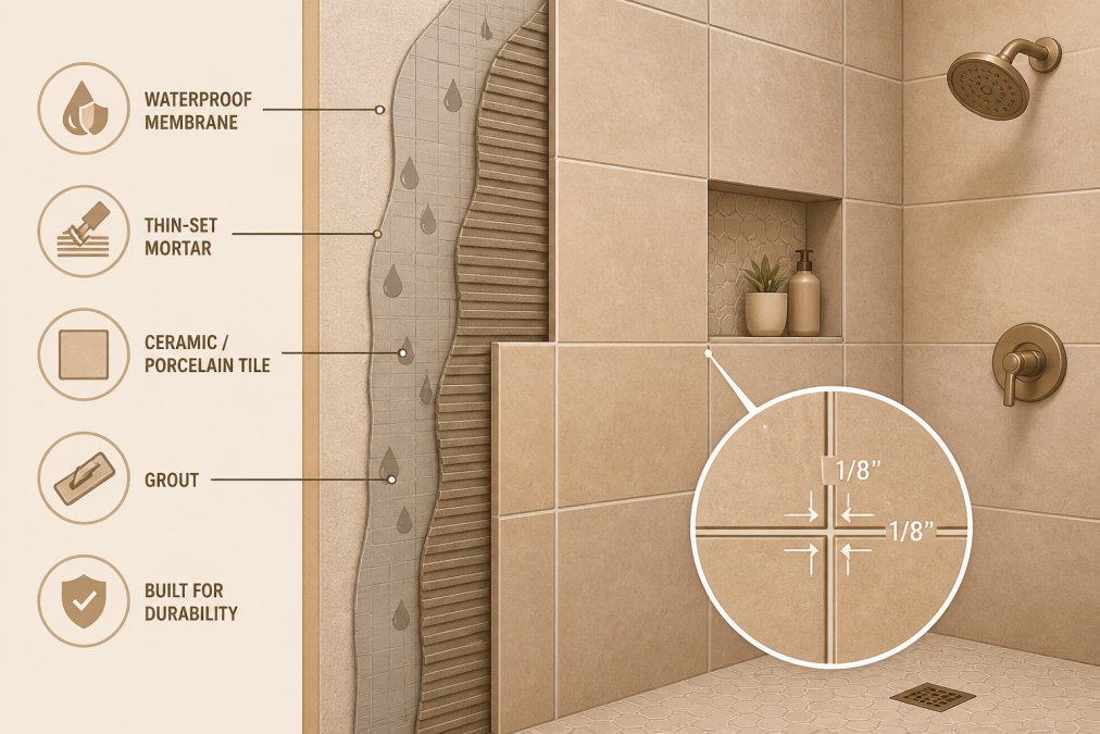 Professional illustration showing cost of bathroom renovation in White Rock