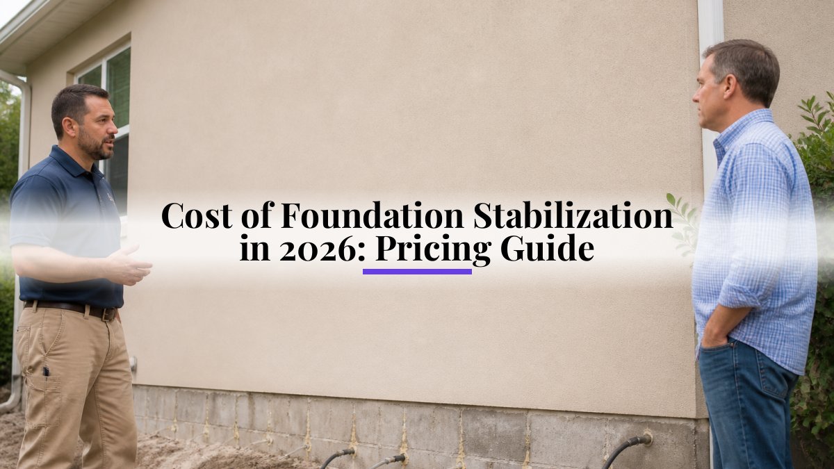 Cost of Foundation Stabilization in 2026: Pricing Guide