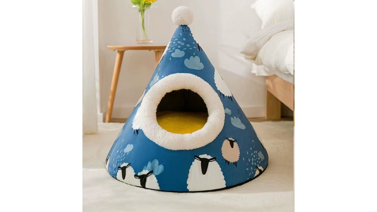 CozyPaws Tent Nest – All-Season Hideaway Bed for Dogs and Cats