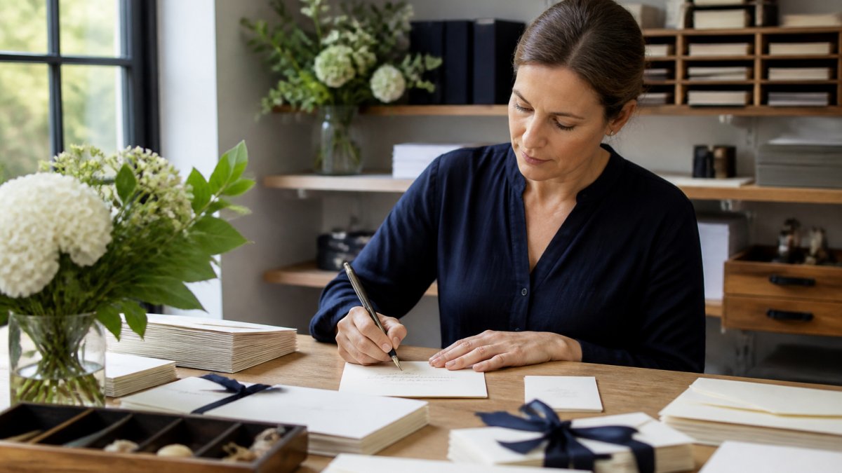Professional demonstrating crafting luxury brand voice in emails technique in modern clinical setting with natural lighting