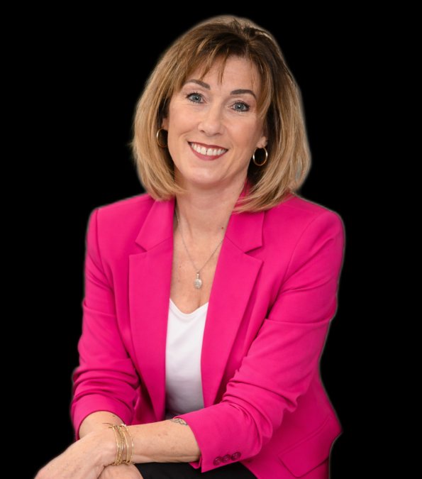 Cropped Headshot Pink Blazer