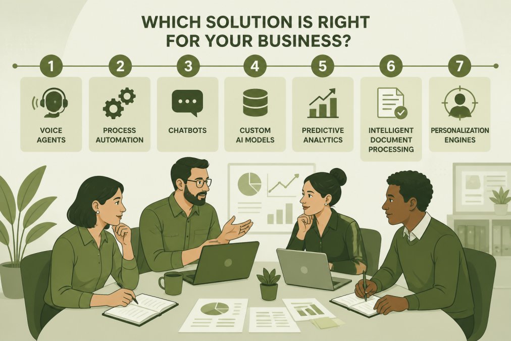 Team of small business professionals collaborating around a table with laptops and notebooks, discussing strategy and decision-making