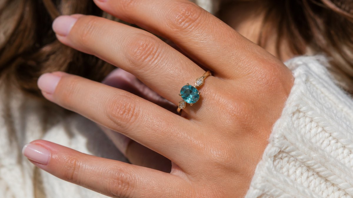 Infographic showing steps to customize unique engagement ring alternatives with colorful gemstones