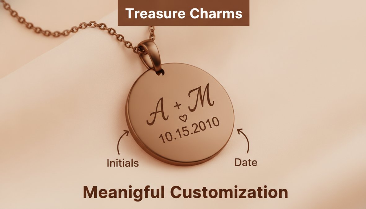 Professional illustration showing custom jewelry wife anniversary
