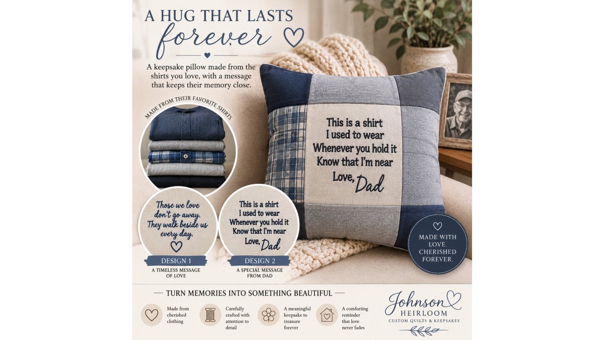Custom Keepsake Memory Pillow