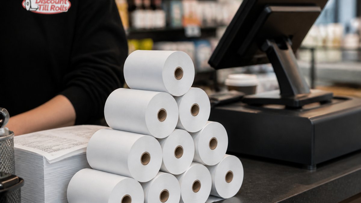 Custom printed receipt rolls