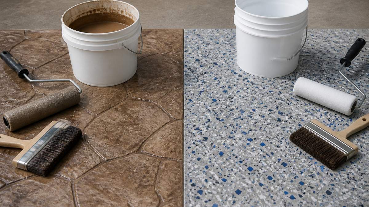 Decorative Concrete vs Epoxy Finishes: 2026 Comparison