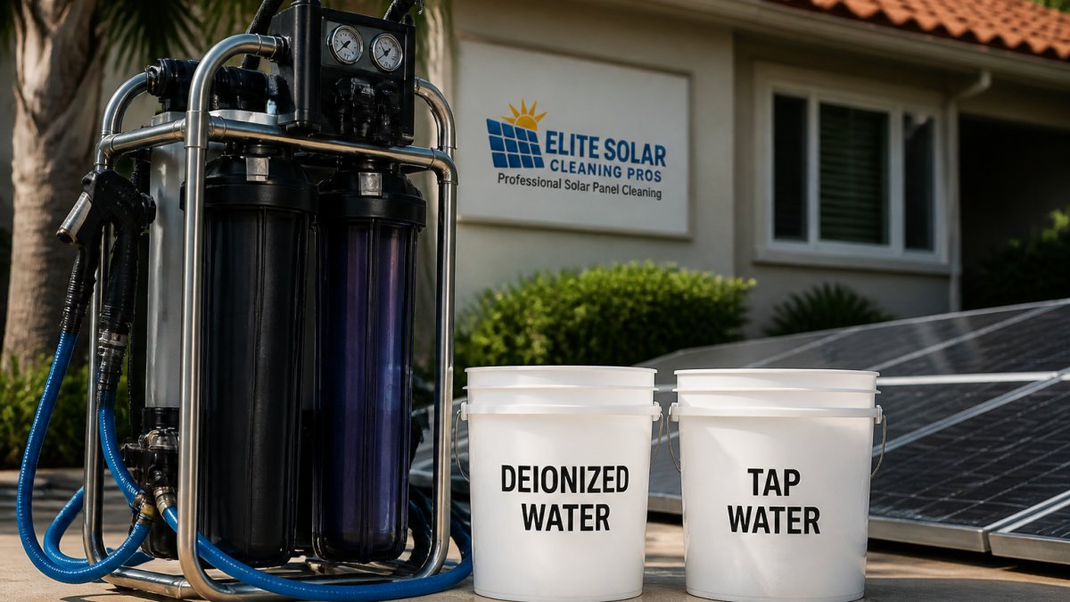 Deionized Water vs Tap Water for Solar Panel Cleaning