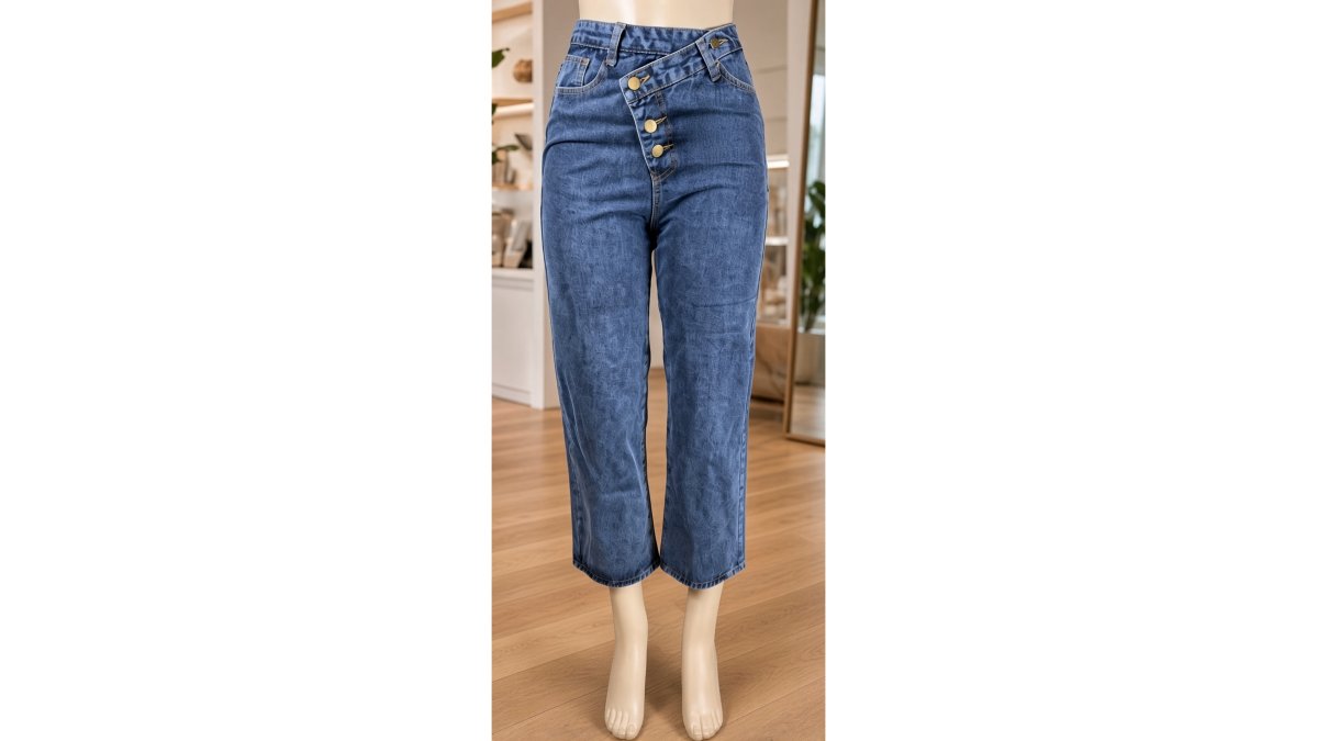 Denim Straight Leg Jeans