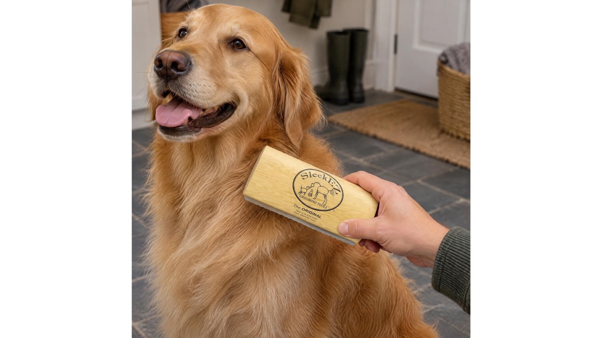 Deshedding Grooming Brush for Dogs & Cats