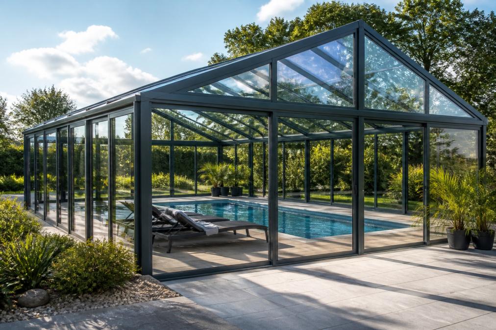 Devis abri piscine haut sur-mesure : prix et guide 2026