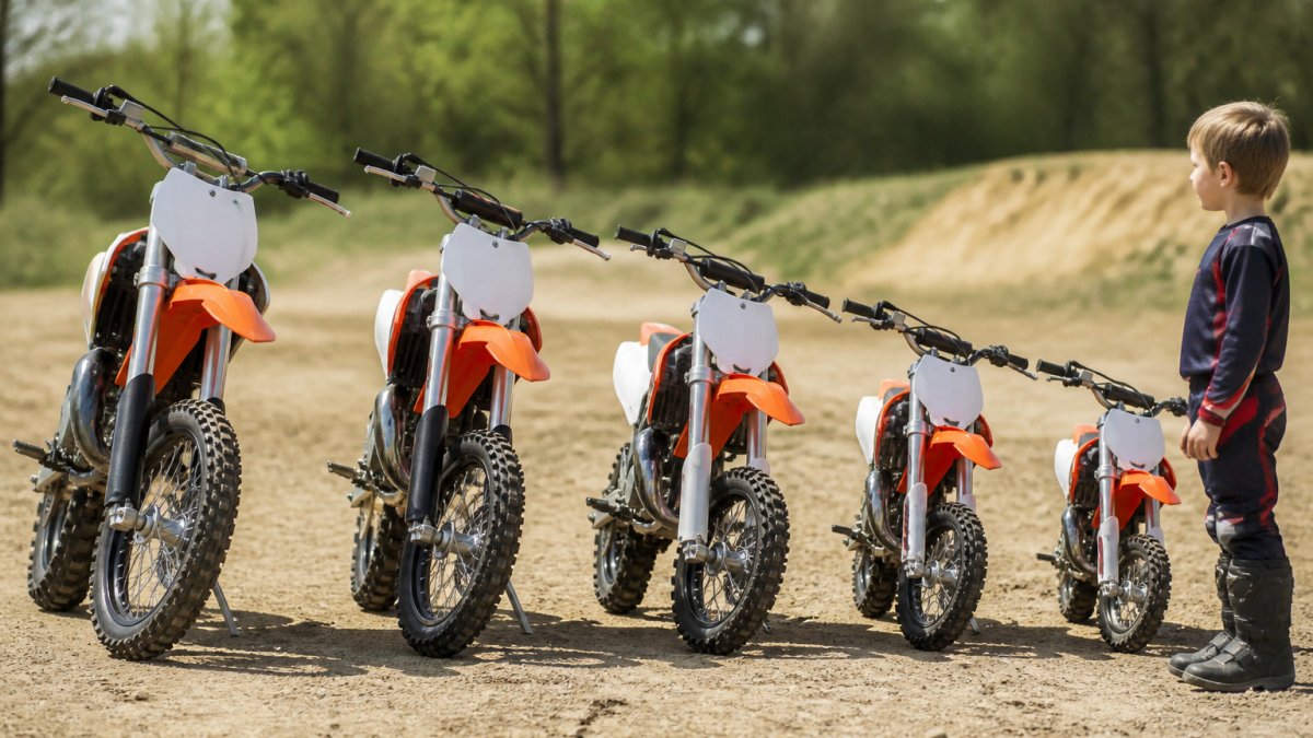 Dirt Bike Size Chart for Kids by Height and Age
