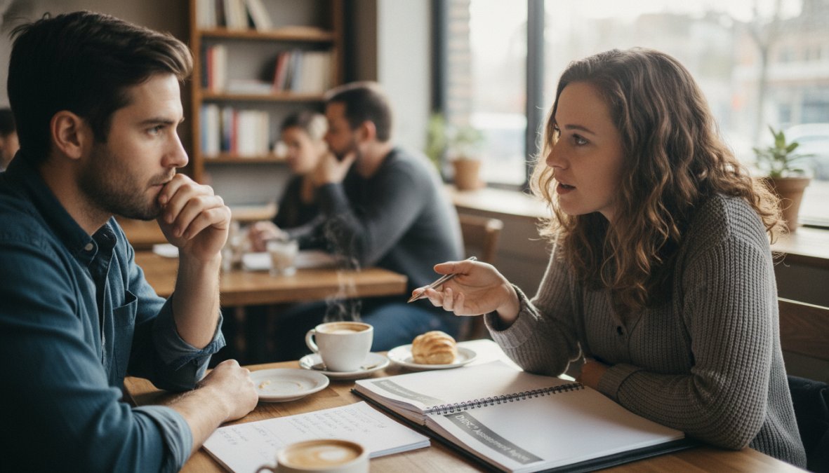 Step-by-step visual guide for coach and client and one-on-one concepts for DISC assessment certification