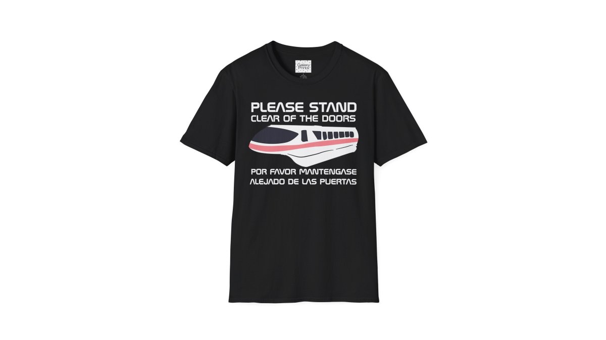 DISNEY inspired Unisex T-Shirt - Monorail Please Stand Clear Of The Doors