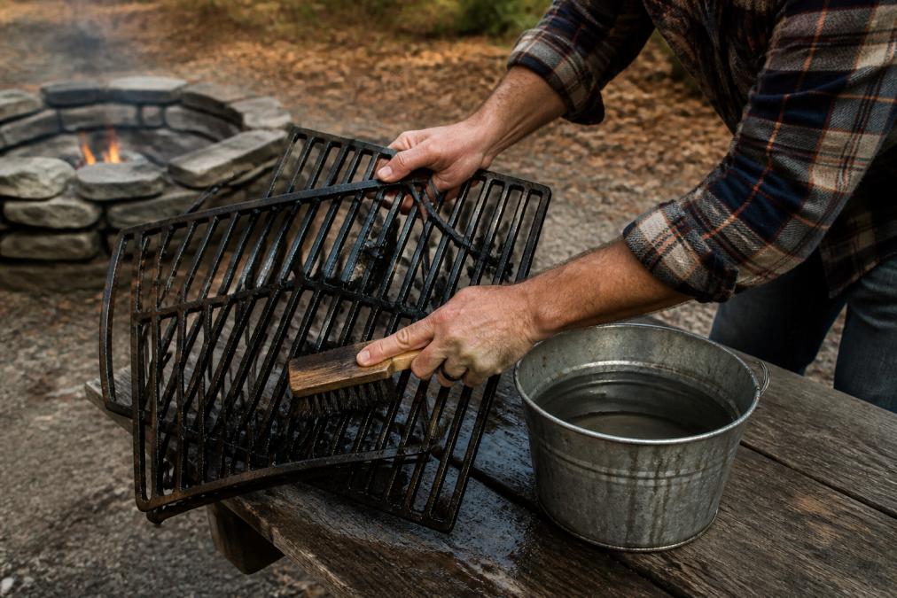 DIY Campfire Grill Grate Cleaning Hacks