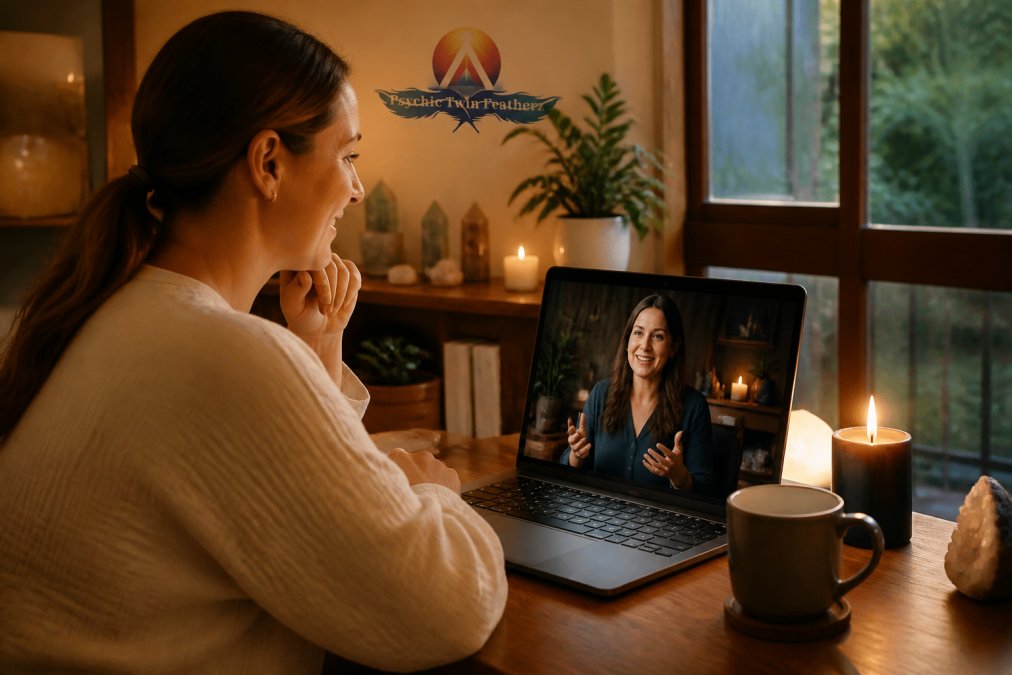 Do Remote Medium Readings Work? A Guide 2 Professional illustration showing Woman for remote medium readings