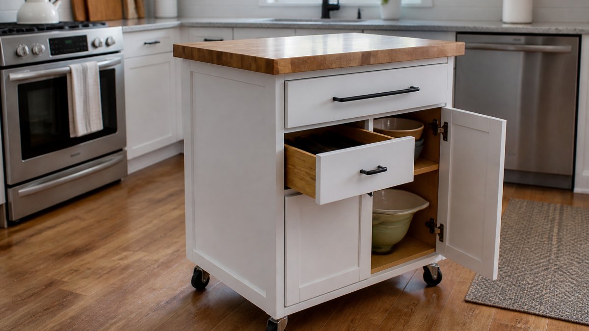 Do Small Kitchen Islands Actually Add Storage?