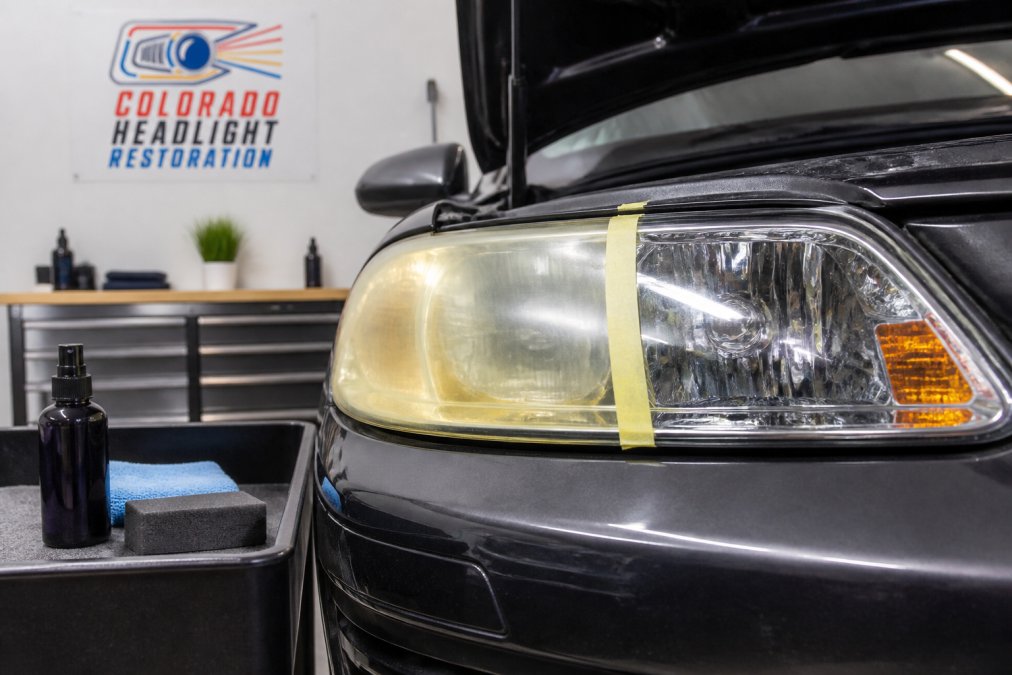 Illustration for Does Ceramic Sealant Stop Headlight Yellowing?