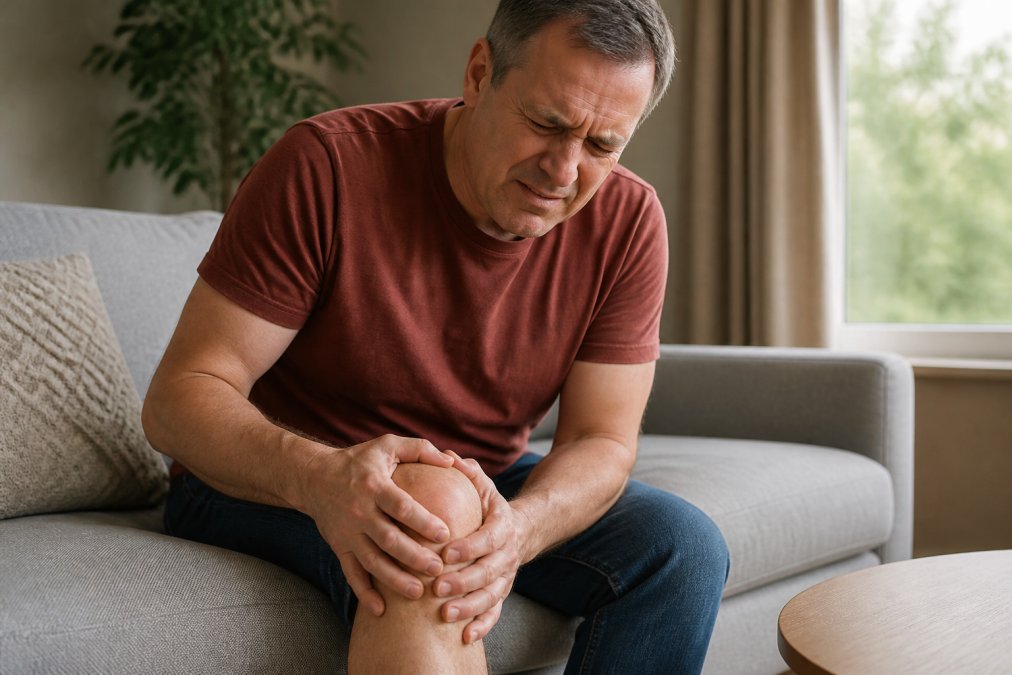 Educational diagram explaining does glucosamine work for knee pain