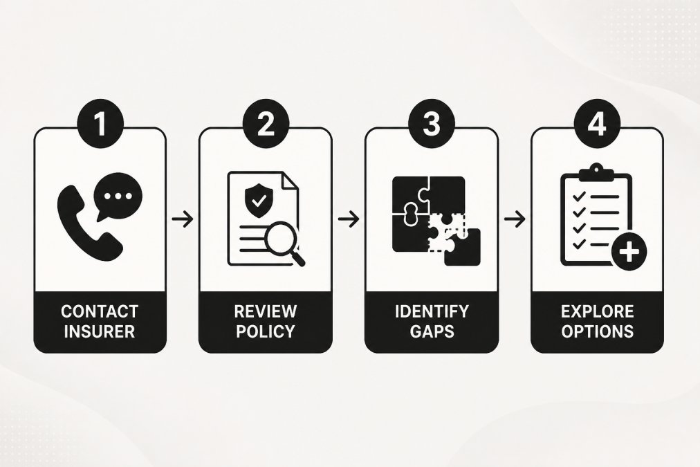 Process diagram showing steps for does insurance cover international surrogacy costs