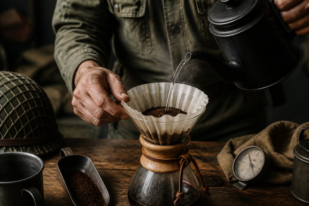 Step-by-step visual guide for Hands for mushroom coffee taste