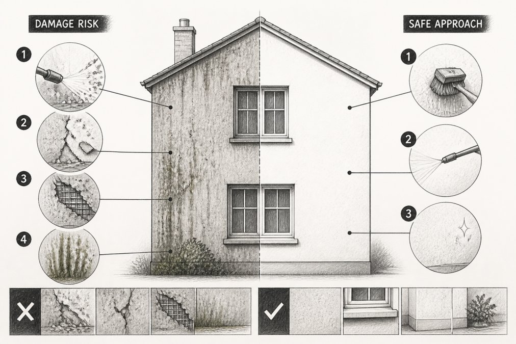 Does Render Cleaning Damage Windows? What Bolton Owners Need to Know